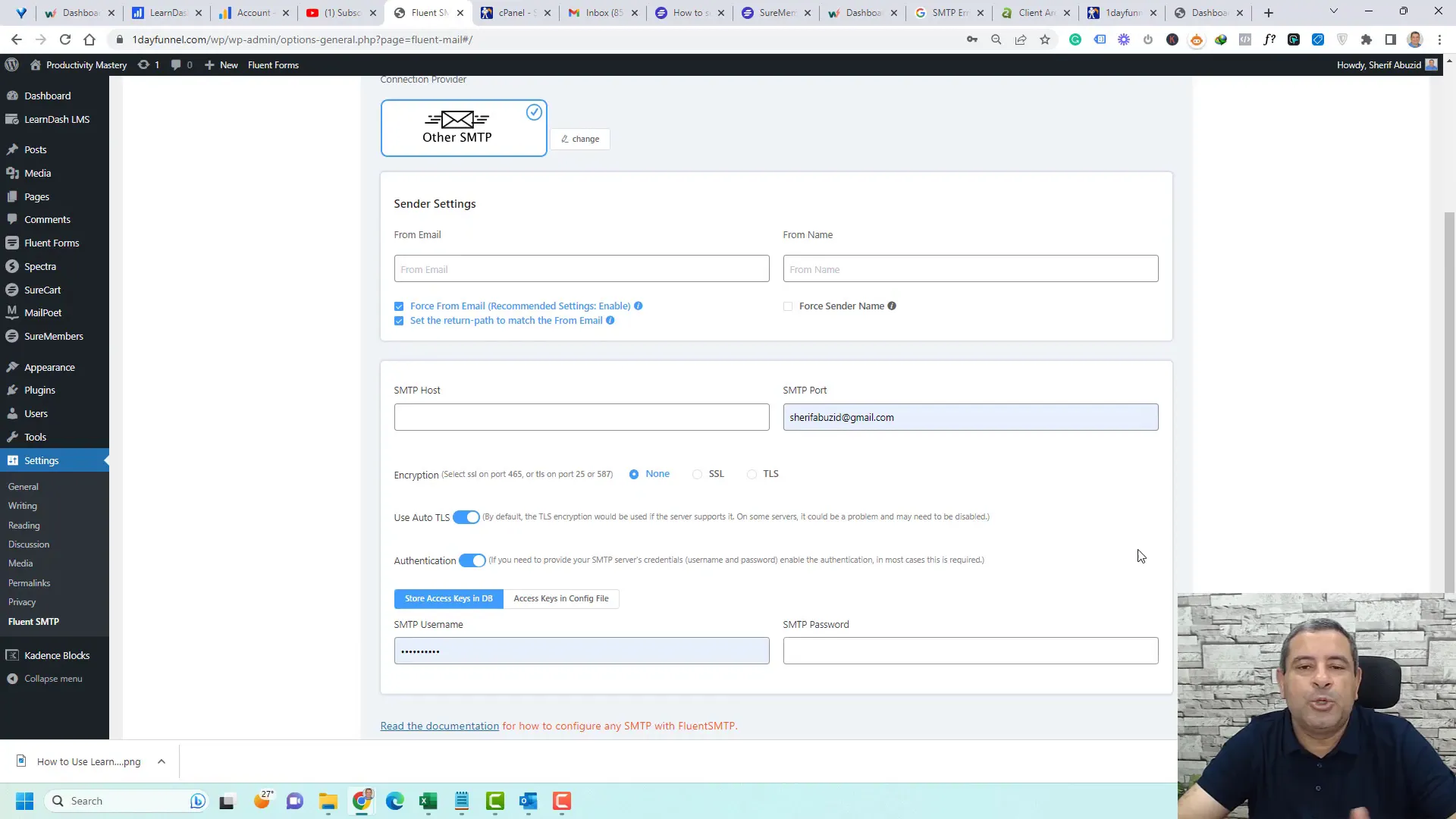 Setting Up SMTP Credentials