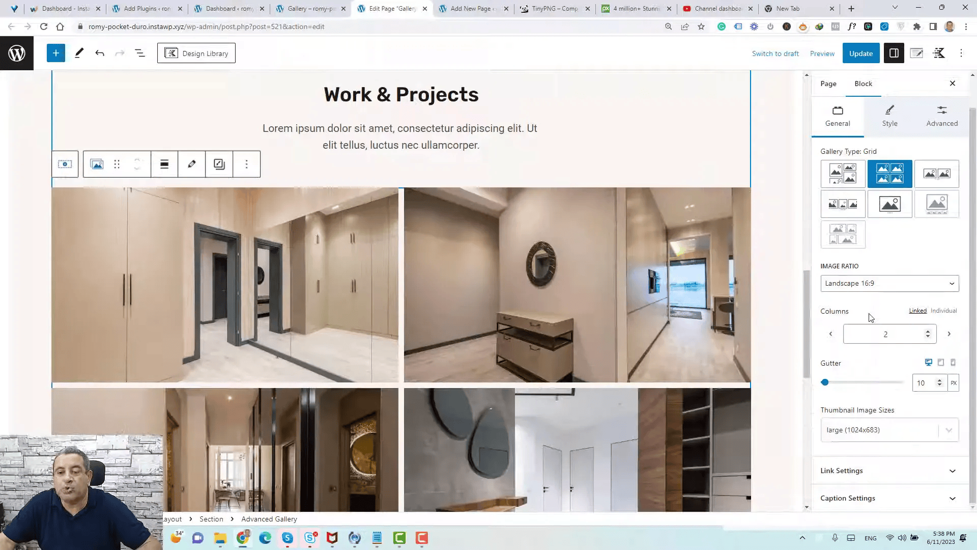 Modifying Number of Columns in Gallery